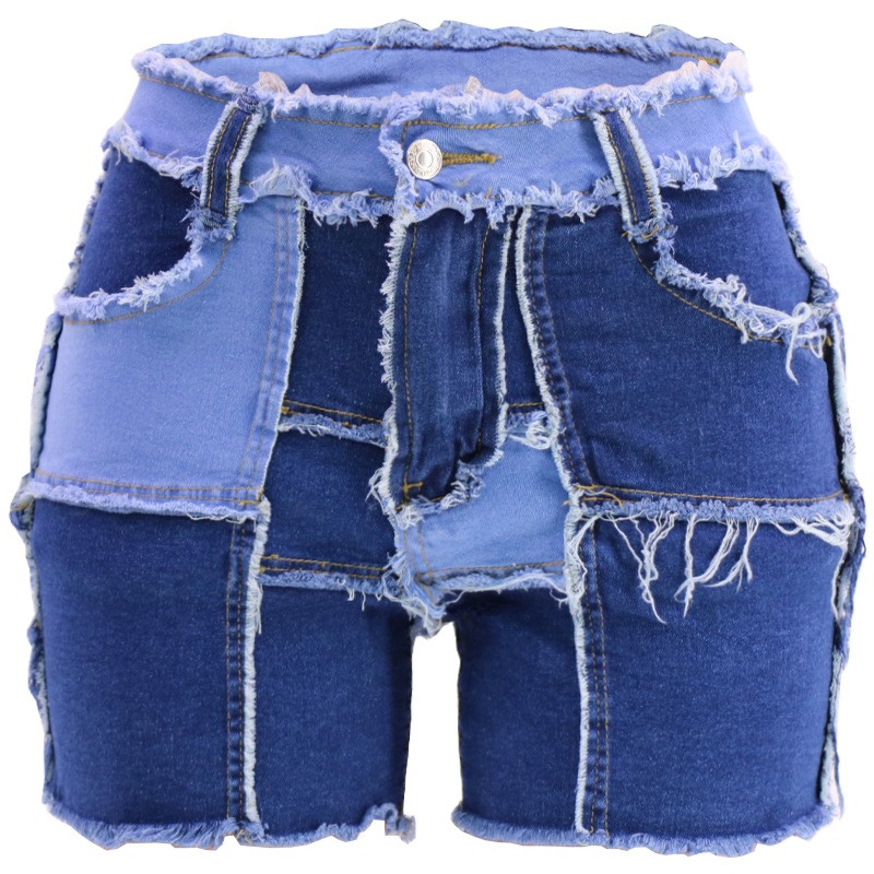 شورت نسائي عصري بخصر عالٍ من ا - مراجعة Shorts Denim Frayed وسعره